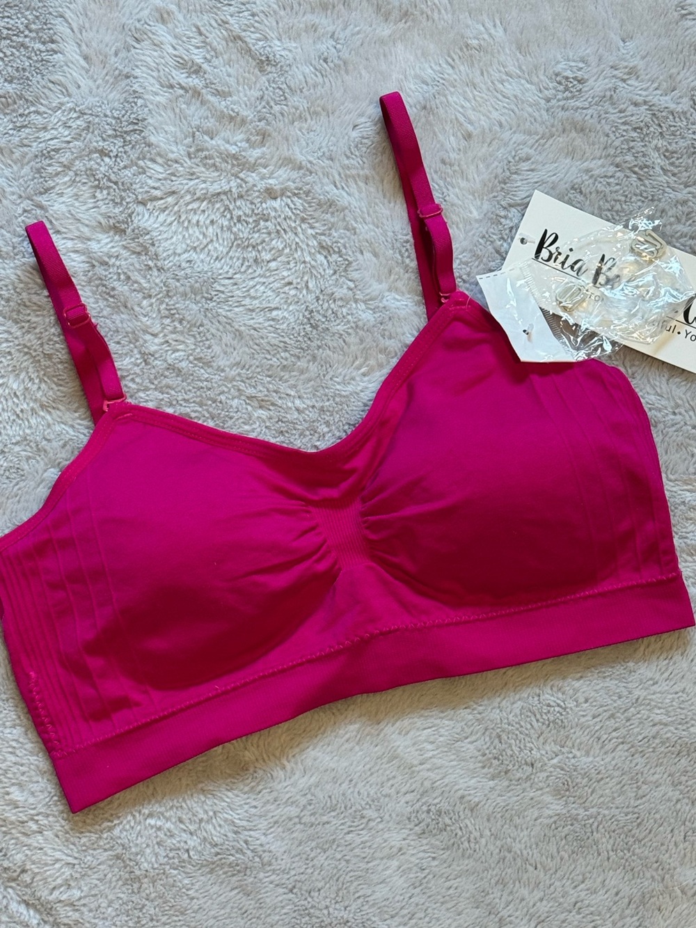 Seamless Bralette in Fuchsia